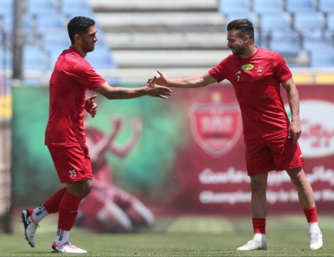 گلزنی سروش رفیعی در بازی دوستانه پرسپولیس مقابل تیم ملی جوانان
