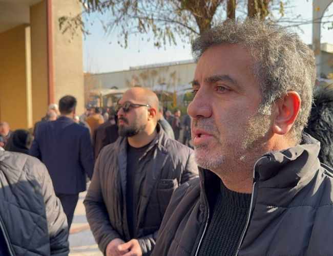 گزارش تصویری از مراسم خاکسپاری پدر بهروز رهبری فرد