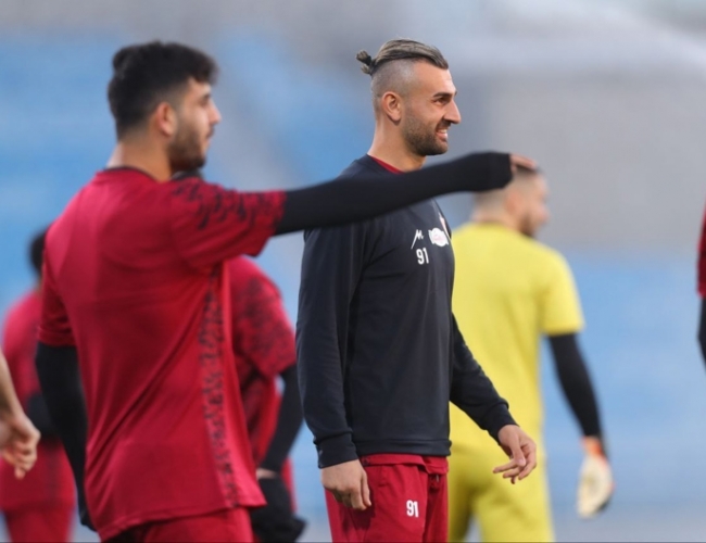 اولین تمرین سردار دورسون با پرسپولیس + عکس