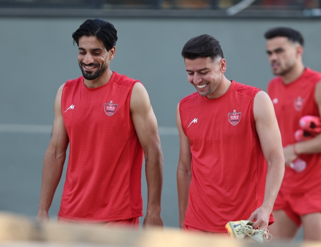 اولین تمرین ابرقویی و عمری با پرسپولیس
