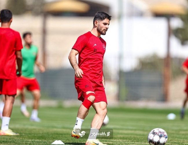 بازگشت محمد عمری به تمرینات پرسپولیس پس از غیبت طولانی