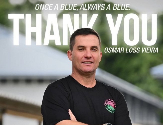 اوسمار ویرا پس از کسب چهارگانه داخلی با بوریرام از این تیم جدا شد