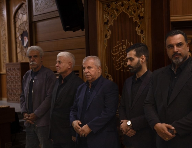 حضور پیشکسوتان مطرح فوتبال در مراسم سومین روز درگذشت حاج ناصر ریاضتی + تصاویر