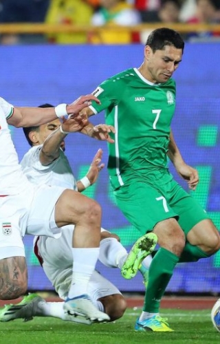 پیروزی تیم ملی ایران مقابل ترکمنستان با دبل کنعانی زادگان