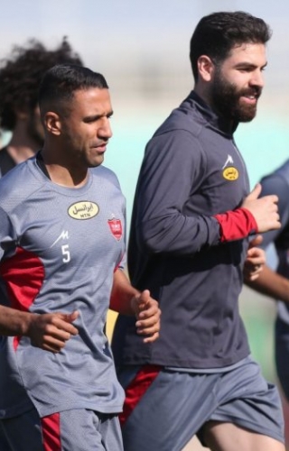 چهره خندان یاسین سلمانی در تمرین پرسپولیس