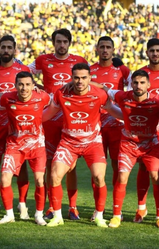 پوستر بازی پرسپولیس مقابل مس رفسنجان با تصویری از صدف خالقی
