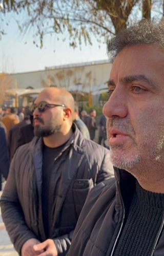 گزارش تصویری از مراسم خاکسپاری پدر بهروز رهبری فرد