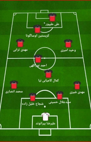 ترکیب احتمالی پرسپولیس مقابل تراکتور